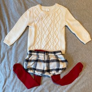 3 piece Carters holiday outfit 24m